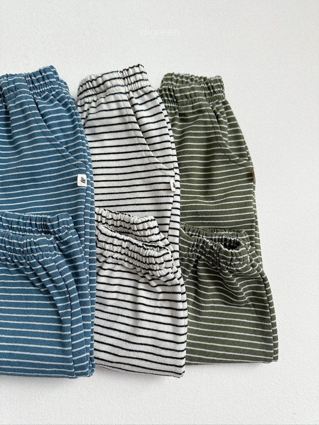 ［digreen］J stripe jogger pants