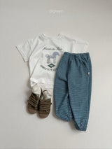 ［digreen］J stripe jogger pants