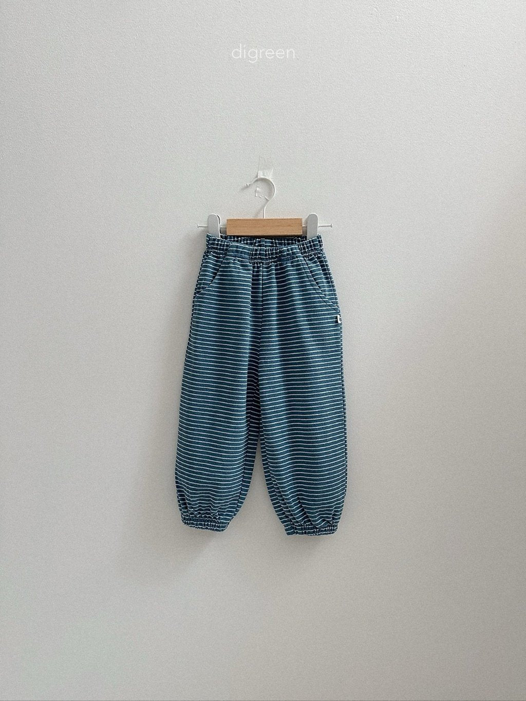 ［digreen］J stripe jogger pants
