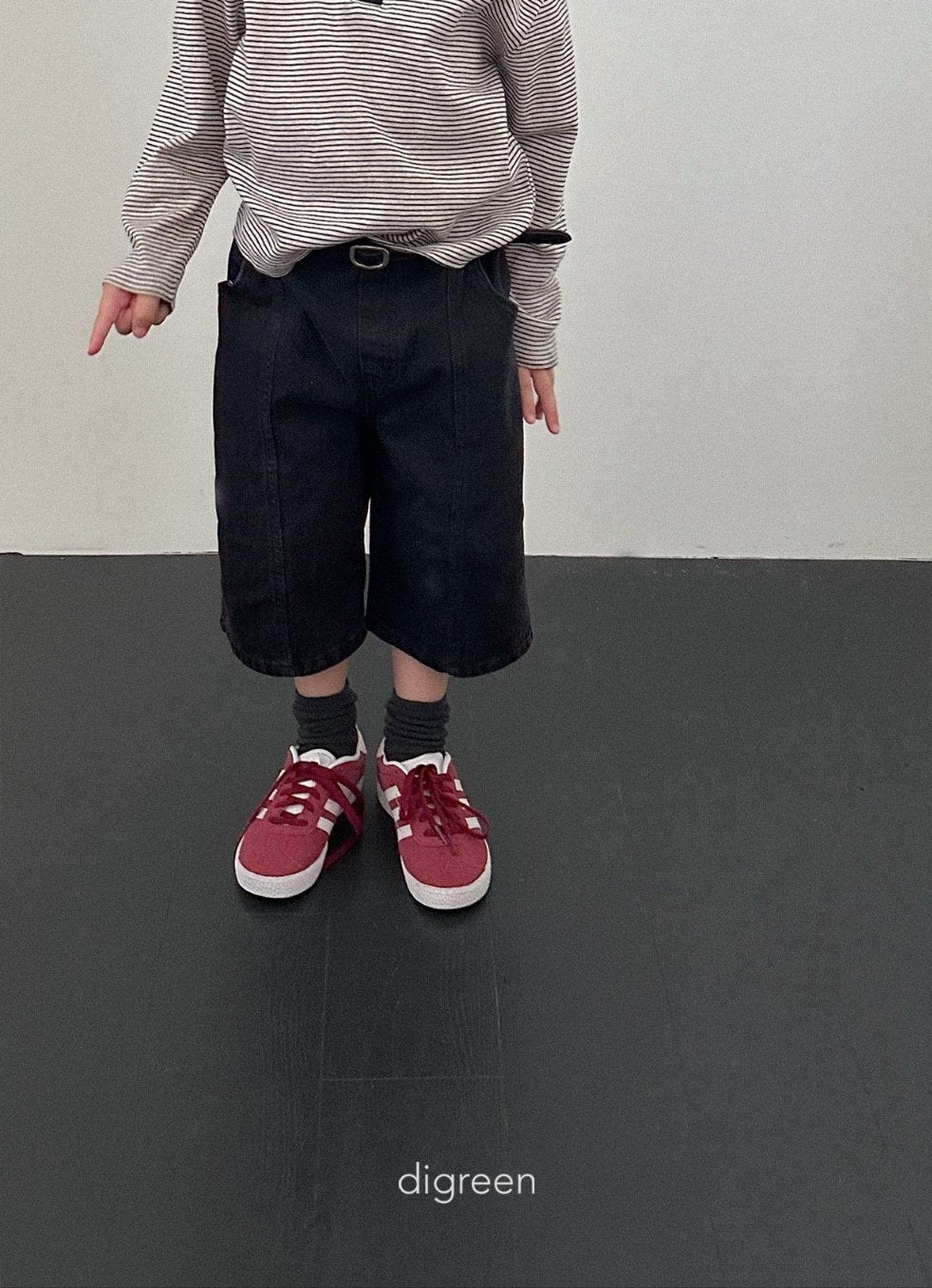 ［digreen］Panel bermuda pants