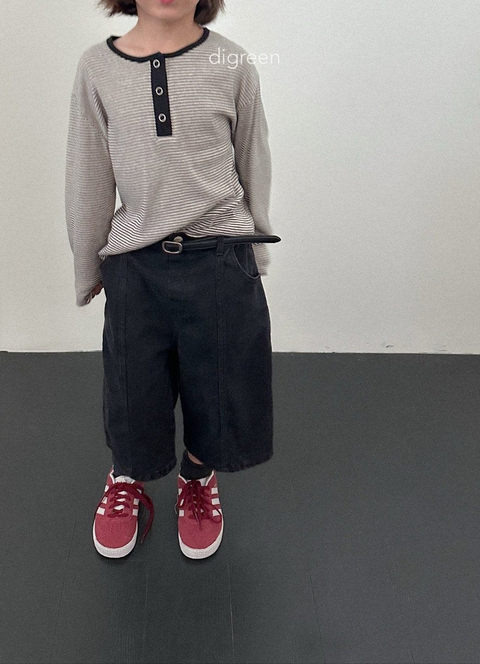 ［digreen］Panel bermuda pants