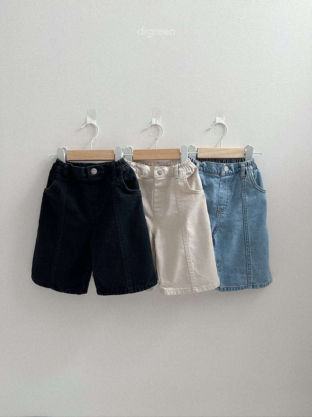 ［digreen］Panel bermuda pants