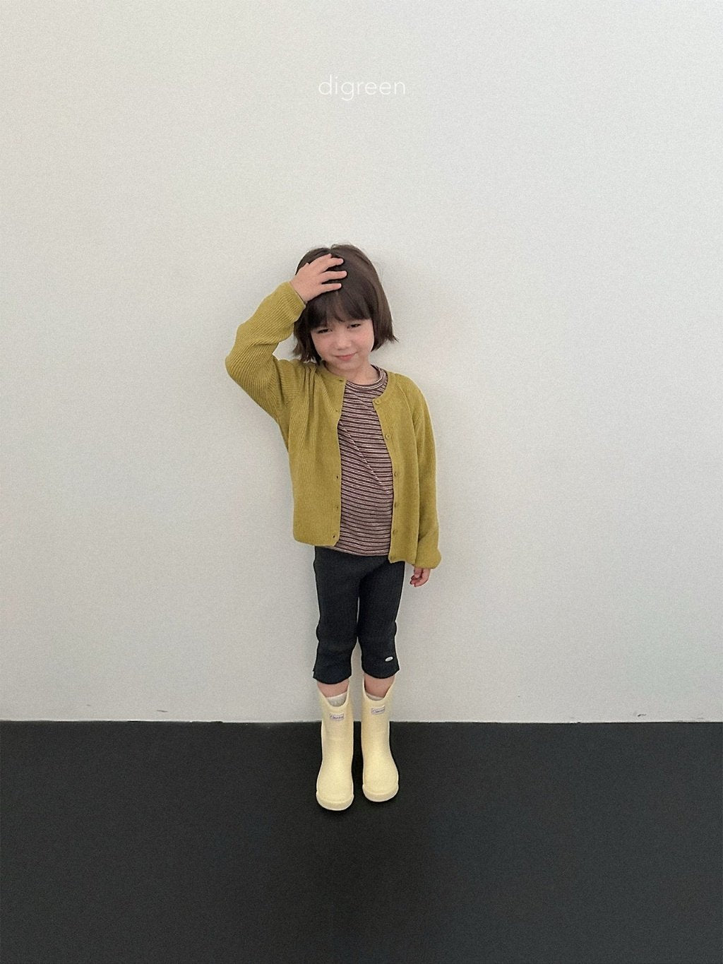 ［digreen］Olive cardigan