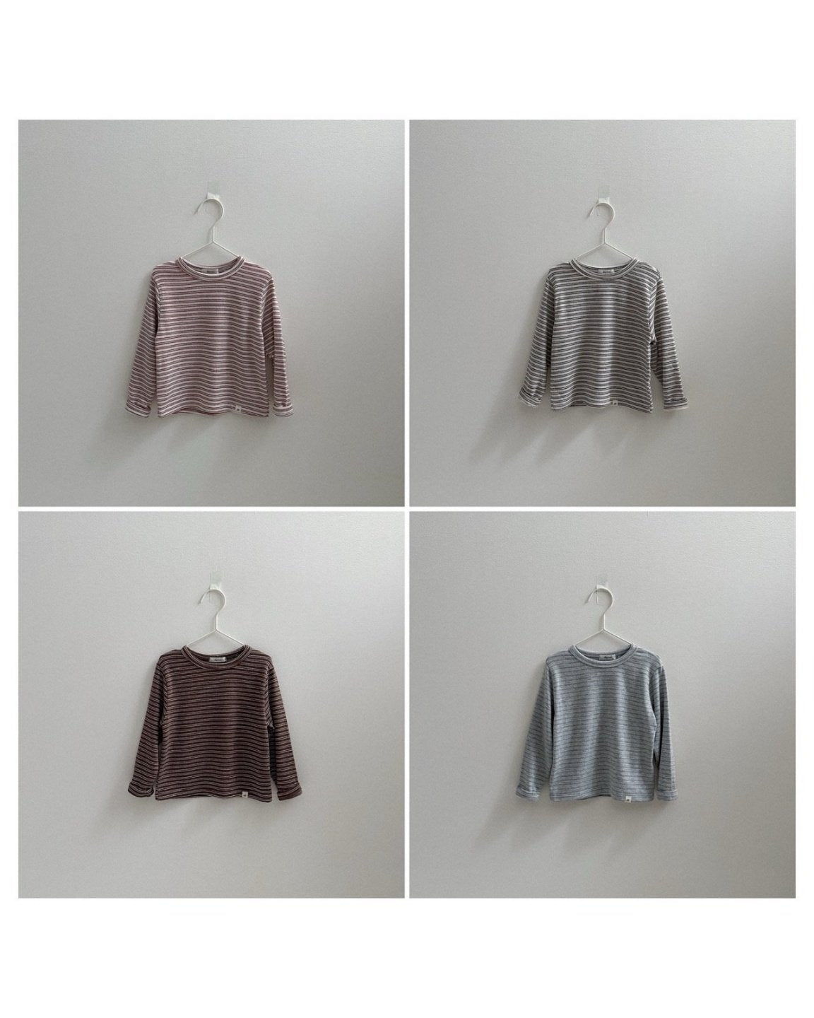［digreen］Stripe latte tee