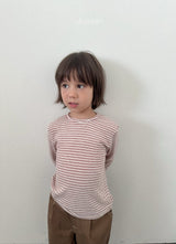 ［digreen］Stripe latte tee