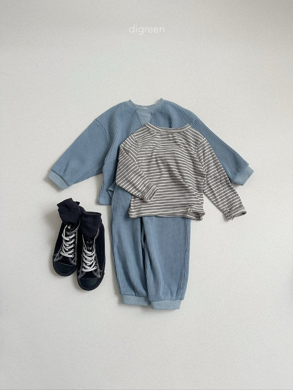 ［digreen］Stripe latte tee