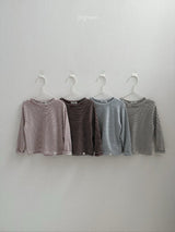［digreen］Stripe latte tee