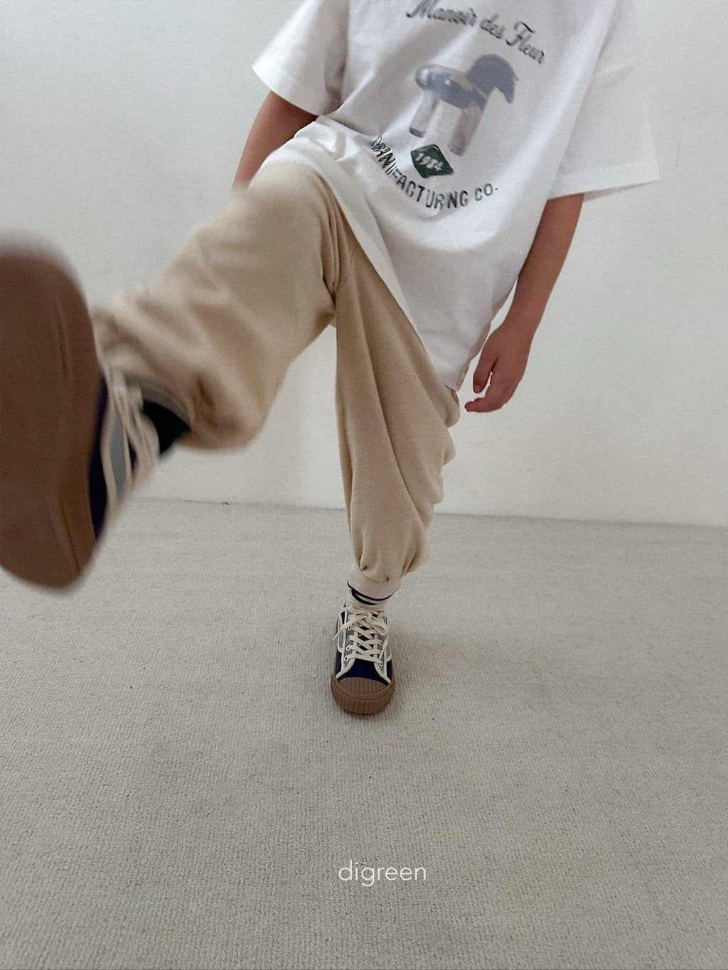 ［digreen］Sand terry joggers pants