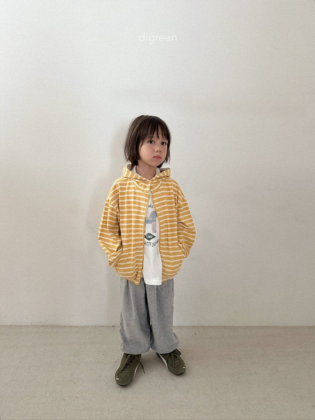 ［digreen］Sand terry joggers pants