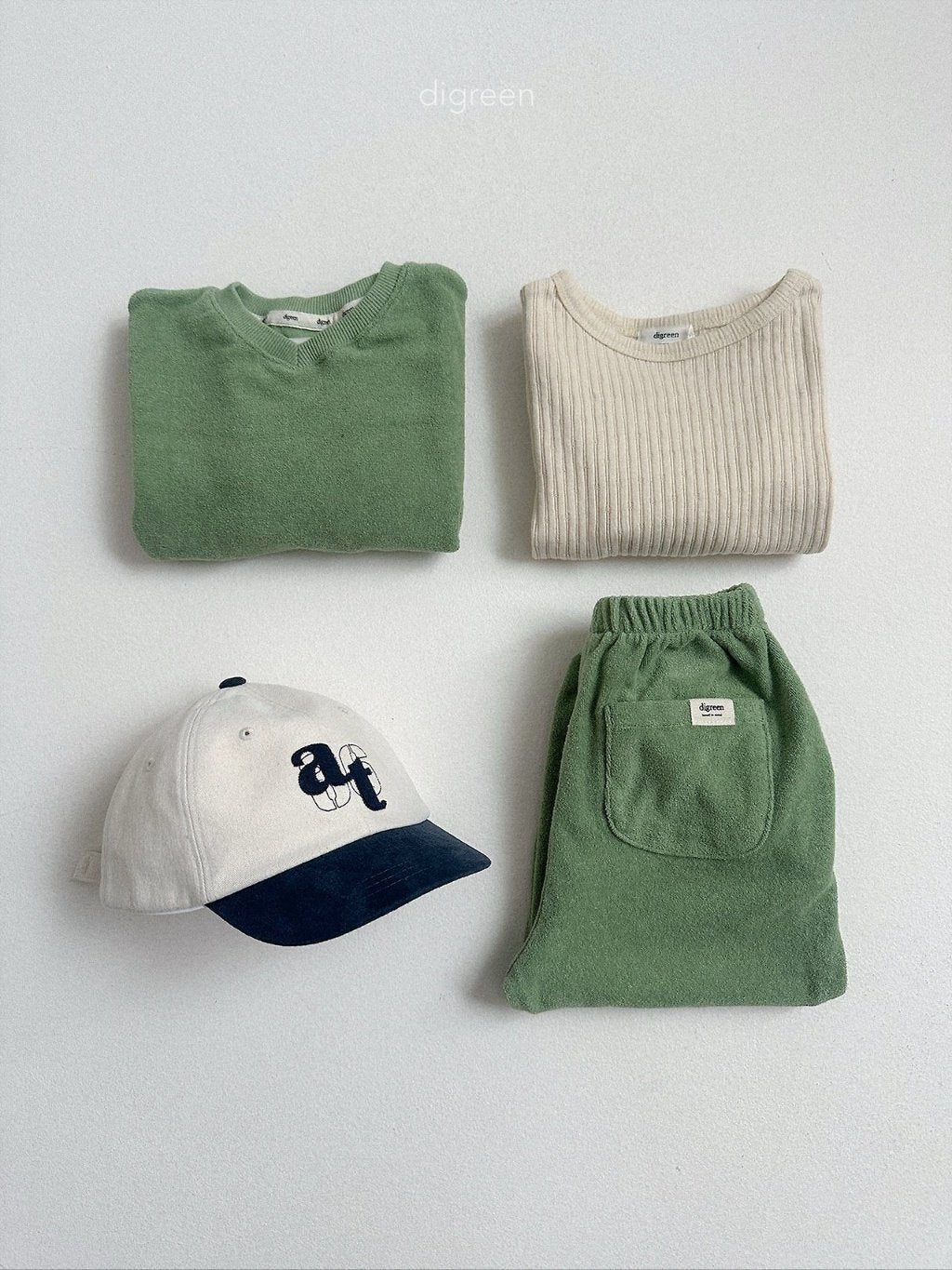 ［digreen］Sand terry joggers pants