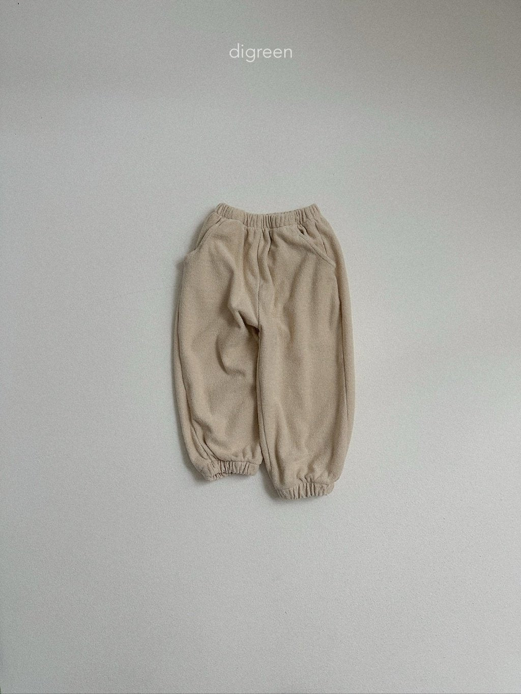 ［digreen］Sand terry joggers pants