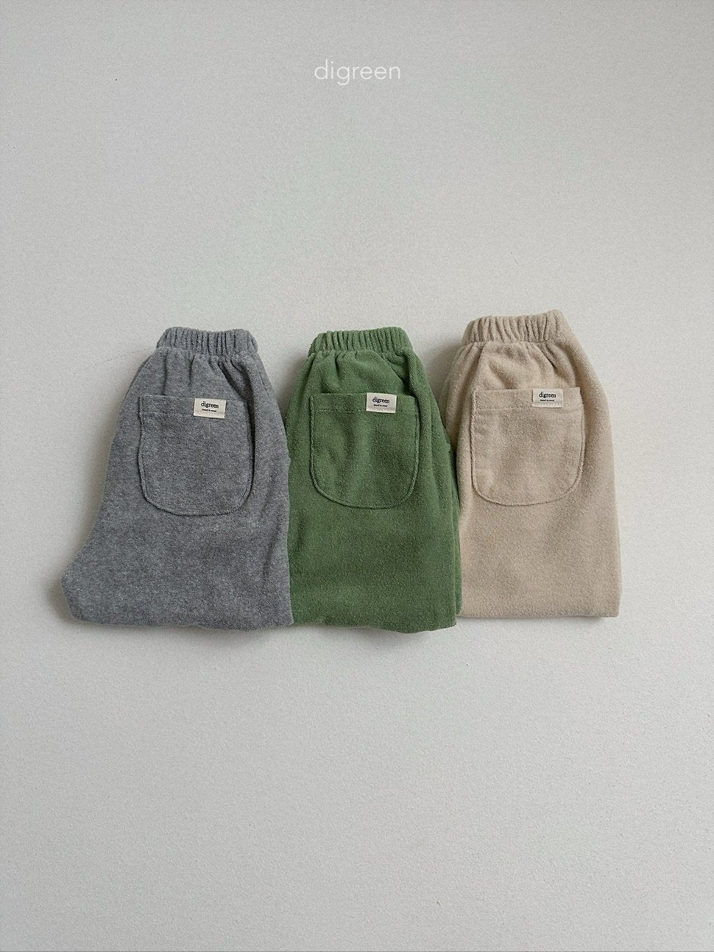 ［digreen］Sand terry joggers pants