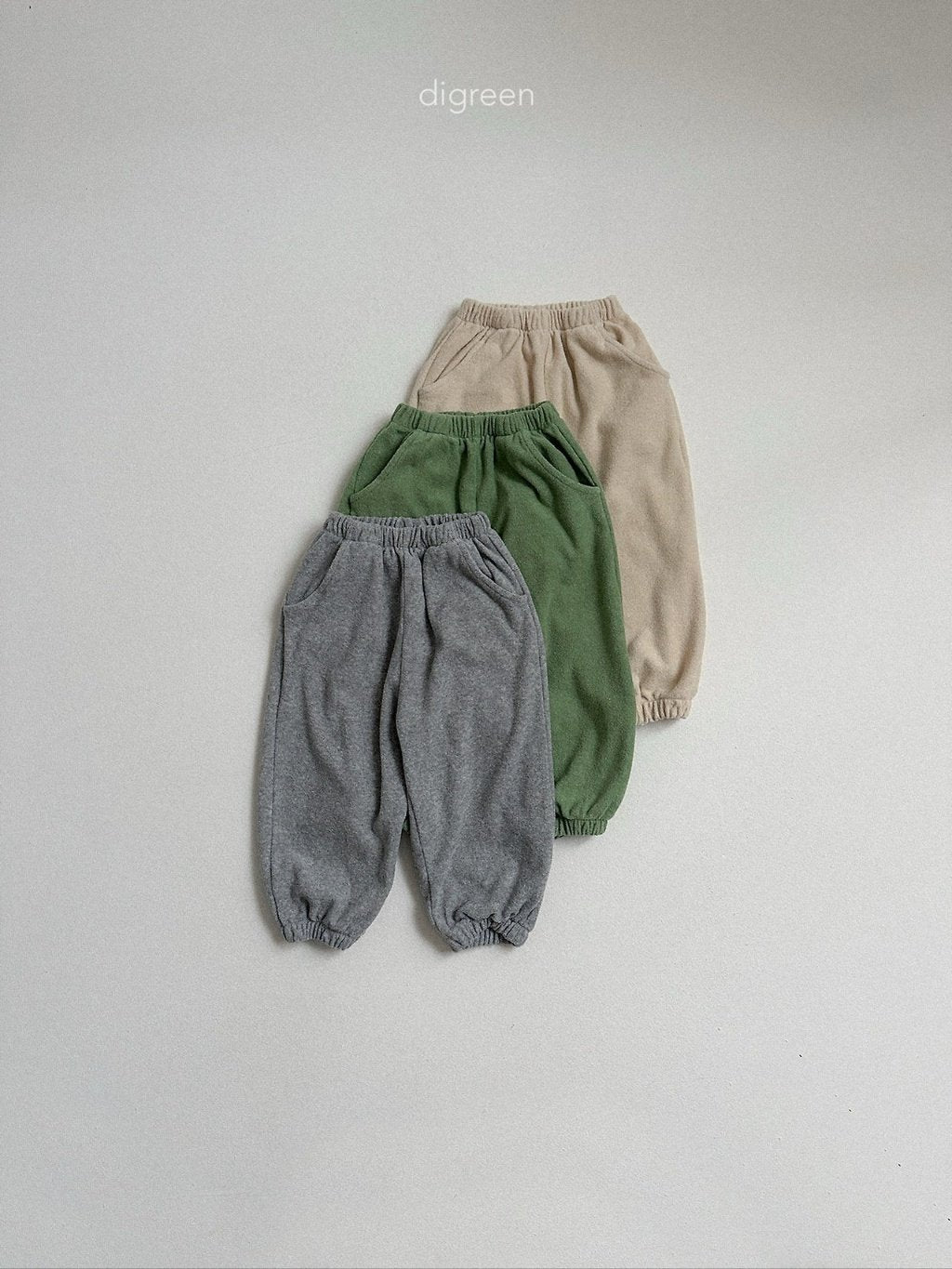 ［digreen］Sand terry joggers pants