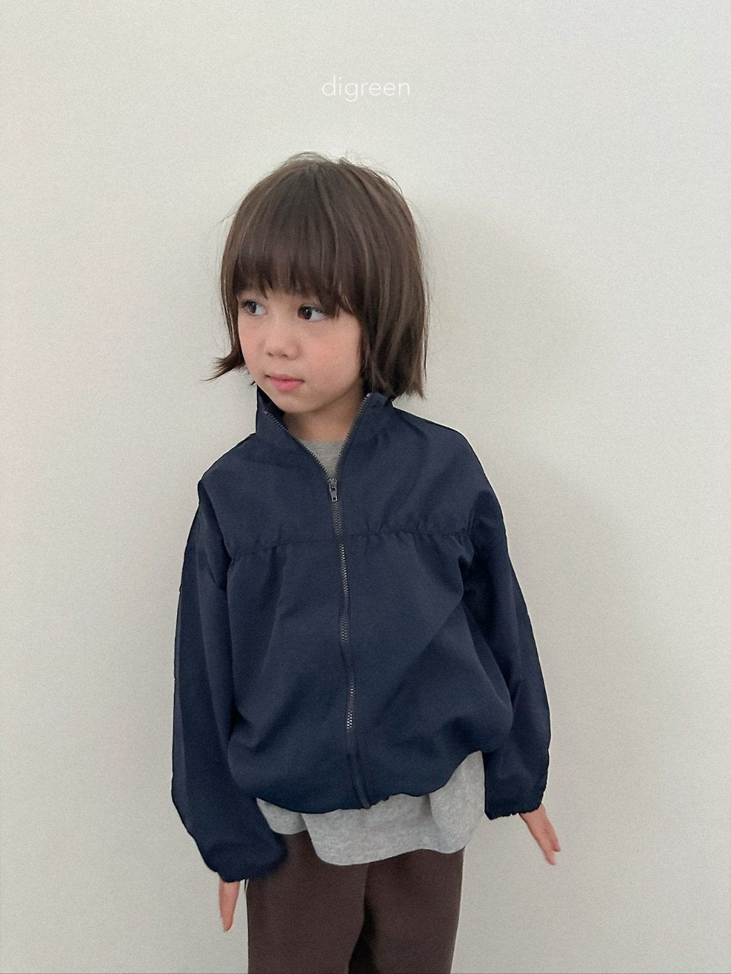 ［digreen］Rib windbreaker