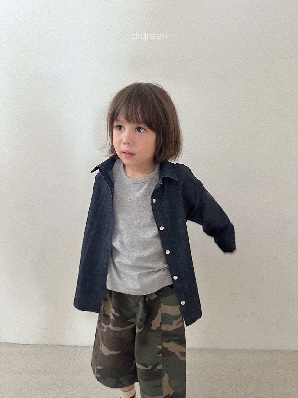 ［digreen］Camo bermuda pants