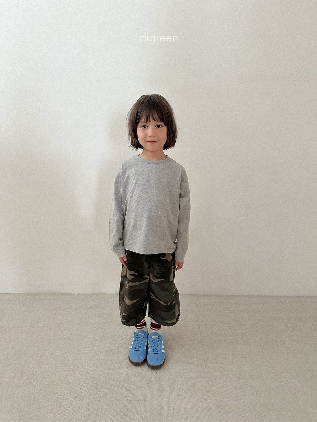 ［digreen］Camo bermuda pants
