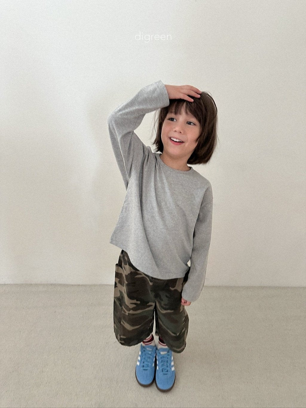 ［digreen］Camo bermuda pants