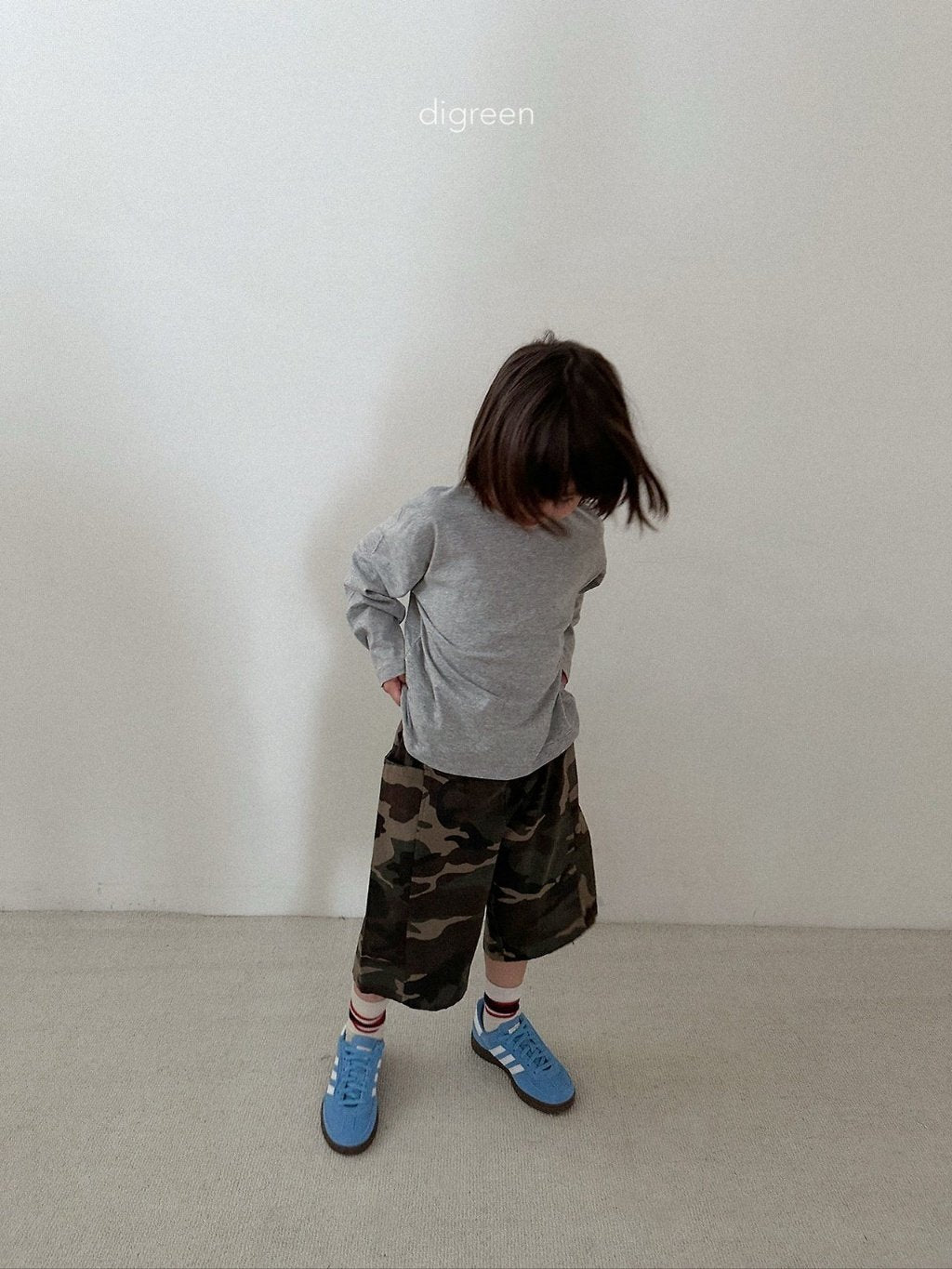 ［digreen］Camo bermuda pants