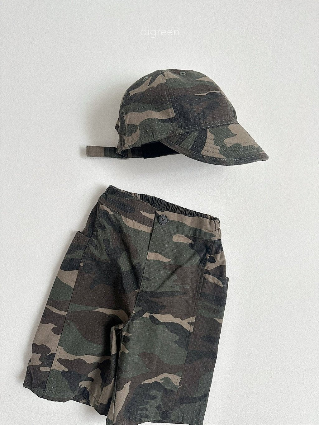 ［digreen］Camo bermuda pants