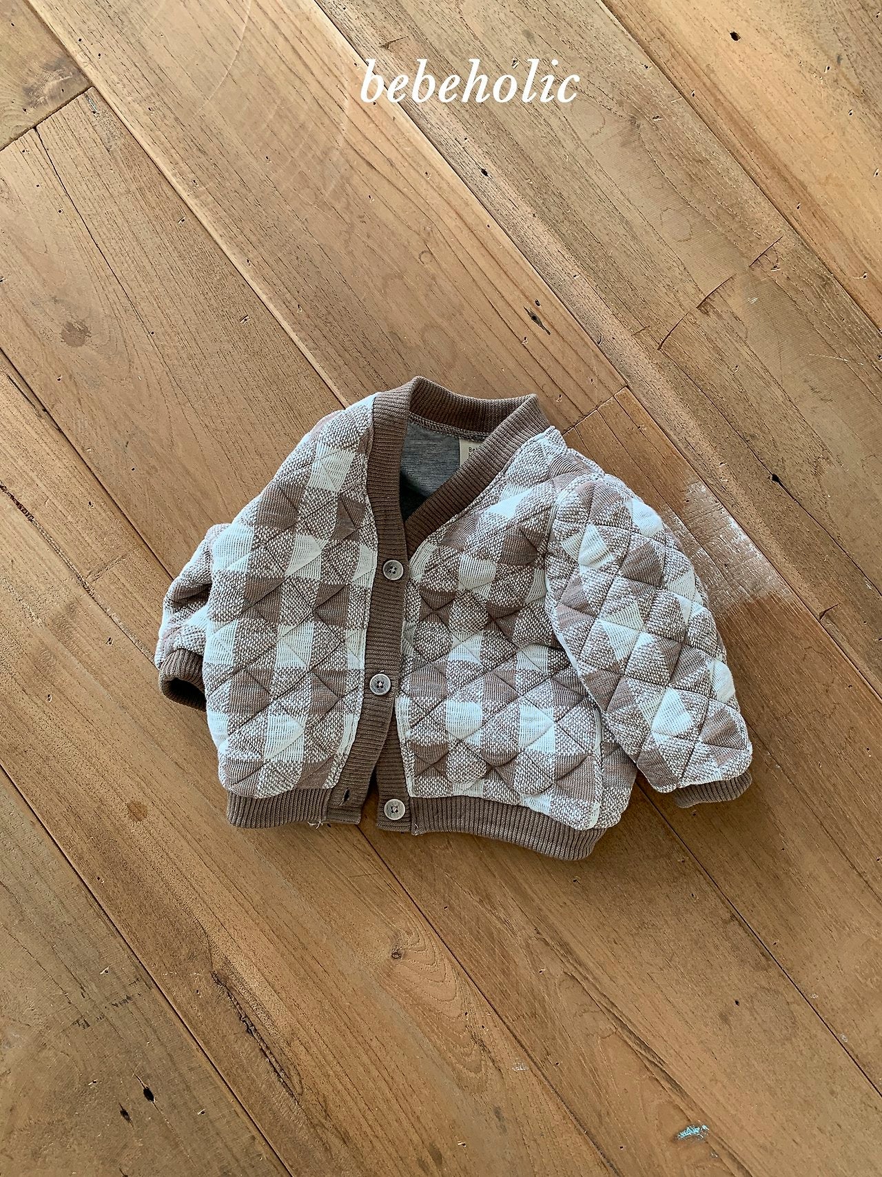 ［bebe holic］Naru check cardigan