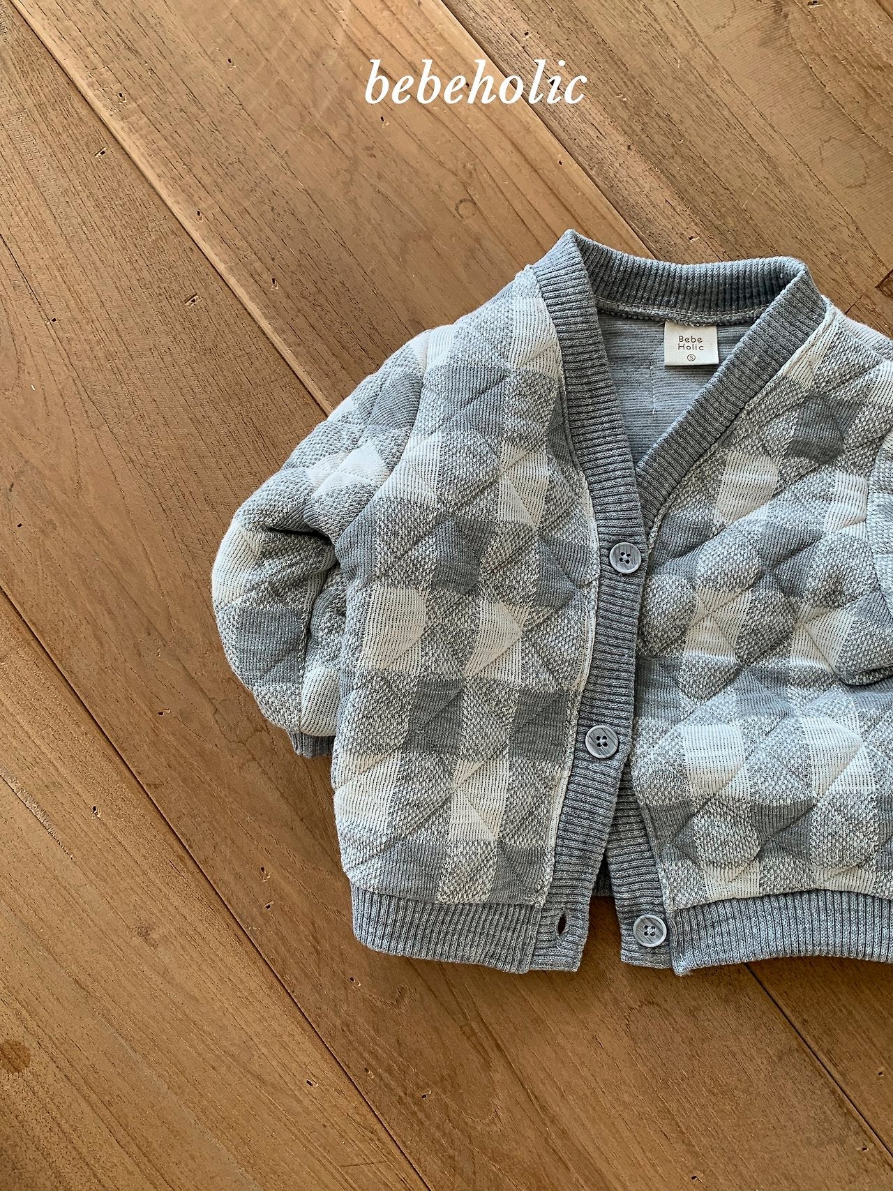 ［bebe holic］Naru check cardigan