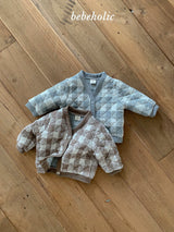 ［bebe holic］Naru check cardigan