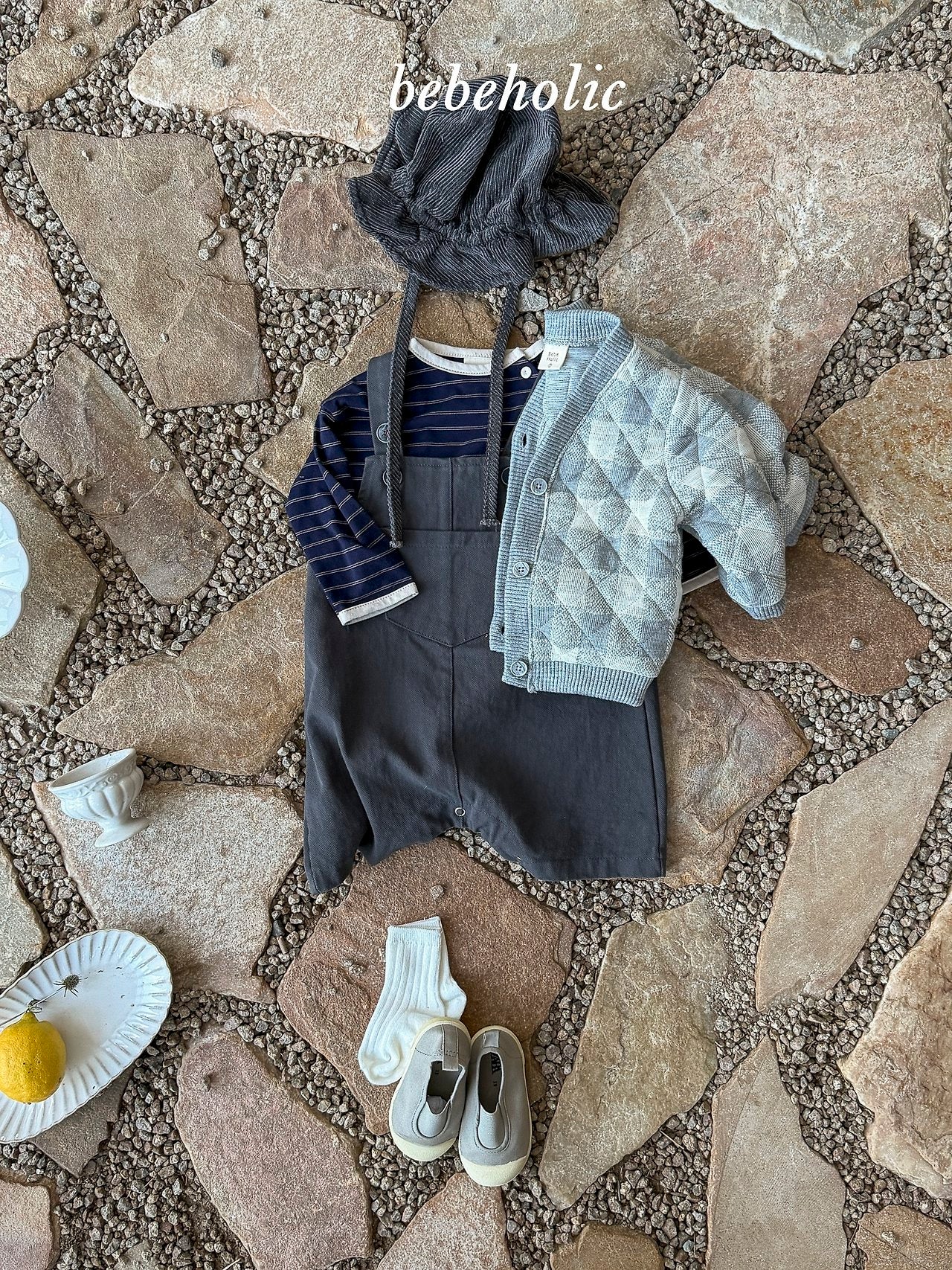 ［bebe holic］Naru check cardigan