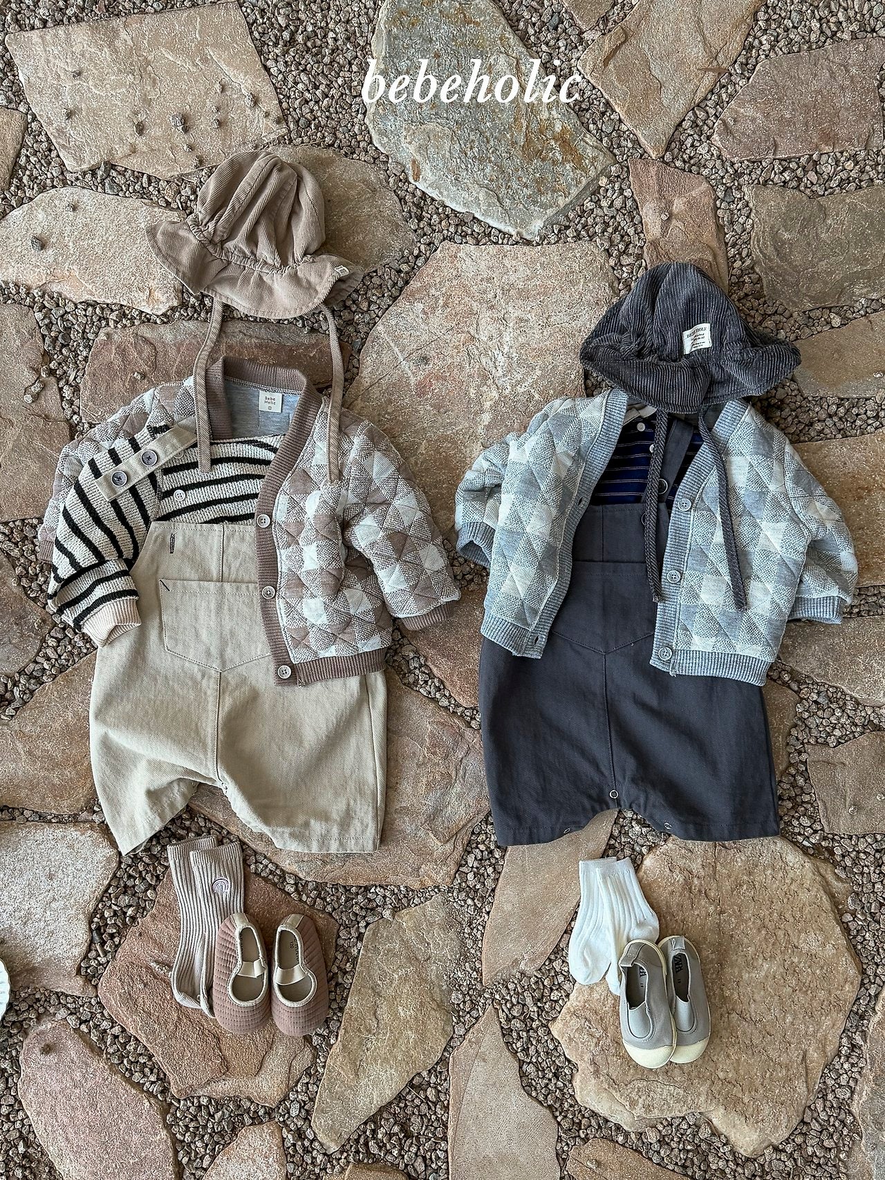 ［bebe holic］Naru check cardigan