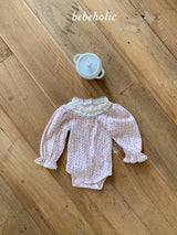 ［bebe holic］Lena flower lace rompers