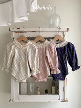 ［bebe holic］Lena flower lace rompers