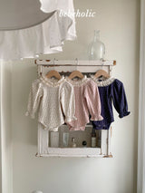 ［bebe holic］Lena flower lace rompers