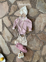 ［bebe holic］Lena flower lace rompers