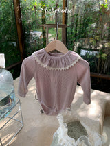 ［bebe holic］Via ruffle rompers