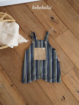 ［bebe holic］More stripe suspender suit