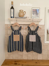［bebe holic］More stripe suspender suit