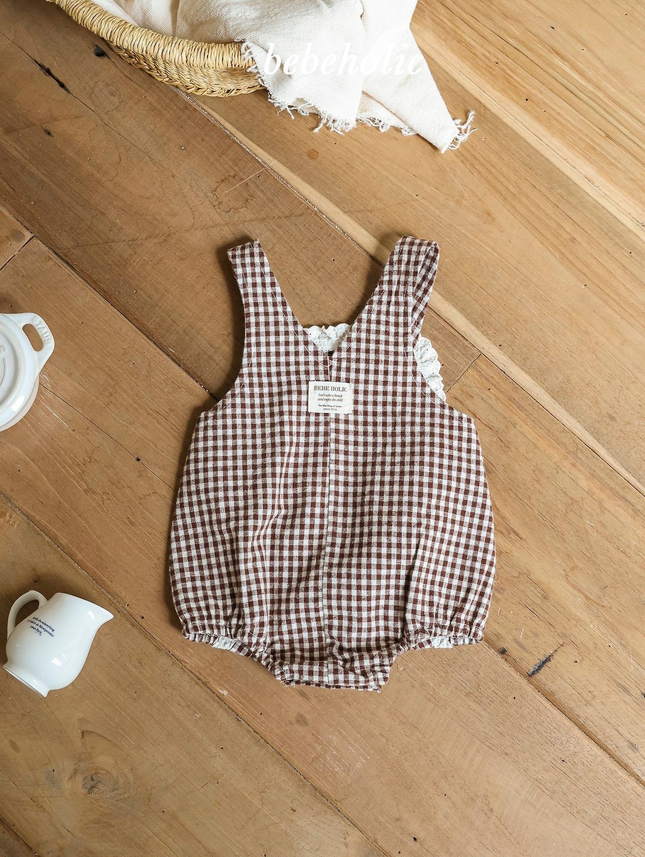 ［bebe holic］Petit lace suspender suit