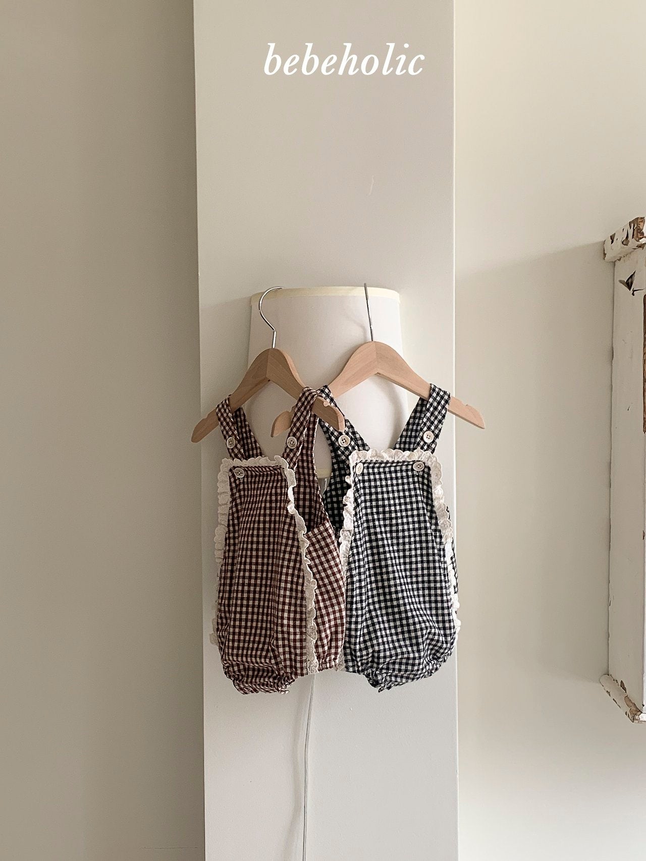 ［bebe holic］Petit lace suspender suit