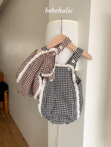 ［bebe holic］Petit lace suspender suit