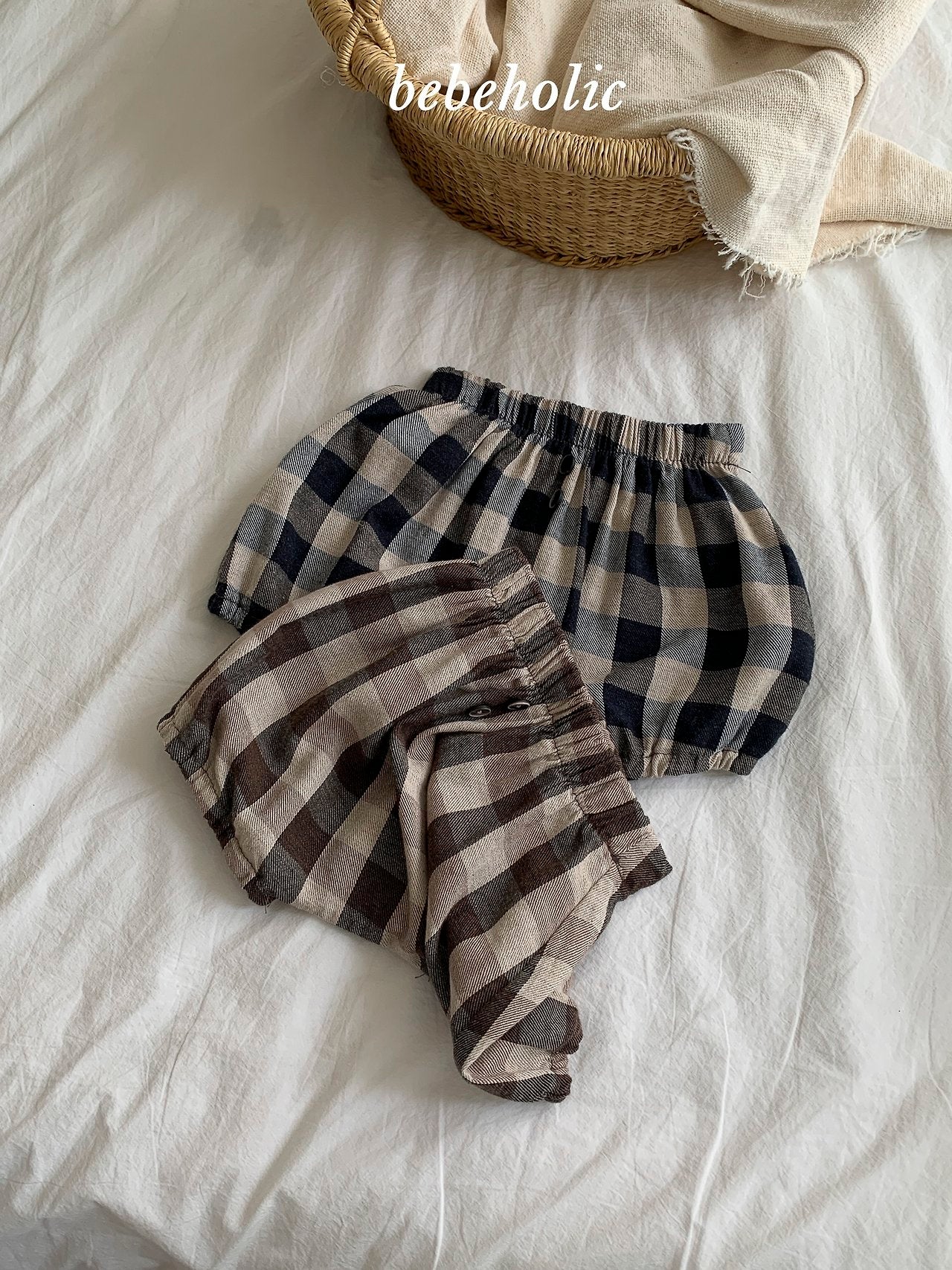 ［bebe holic］Tico check pants