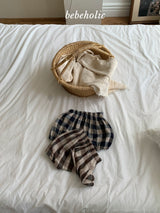 ［bebe holic］Tico check pants