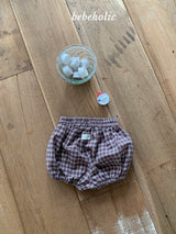［bebe holic］Subby check pumpkin pants