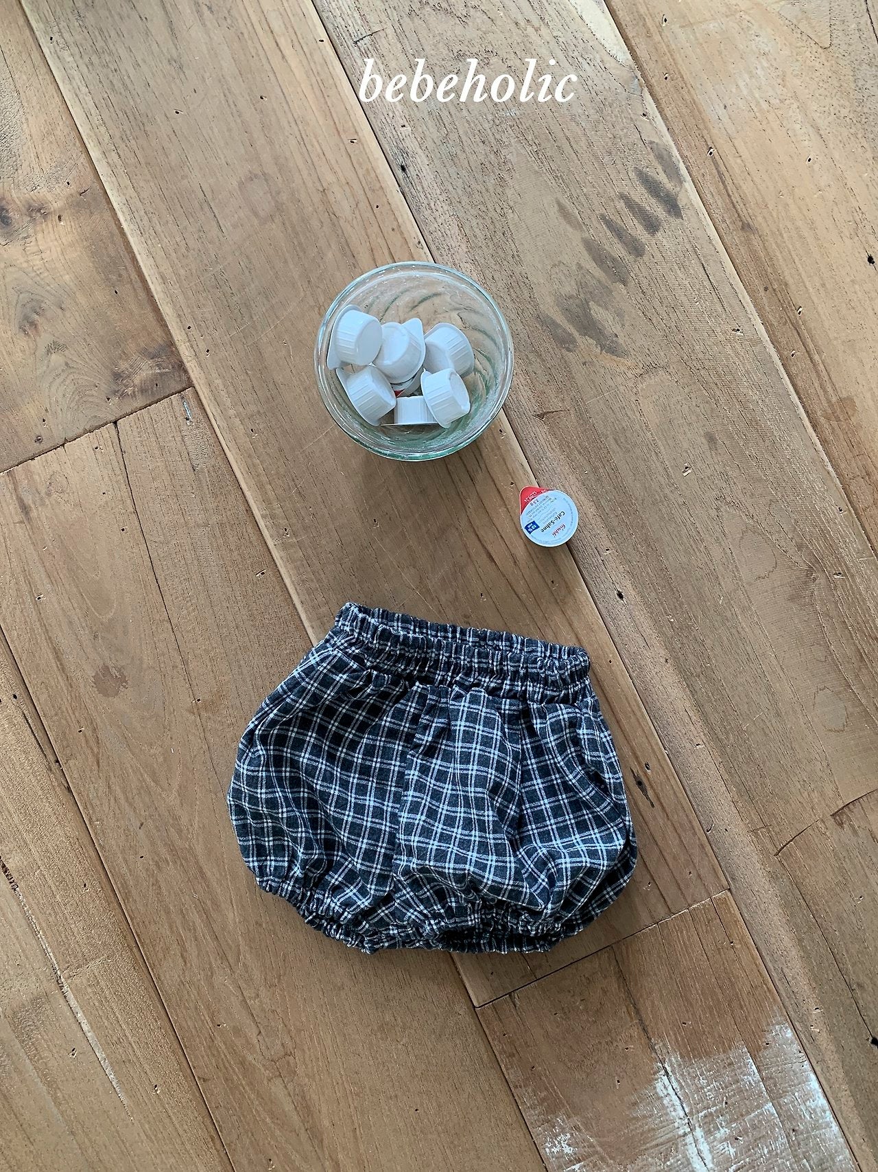 ［bebe holic］Subby check pumpkin pants