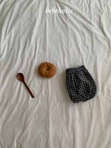 ［bebe holic］Subby check pumpkin pants