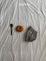 ［bebe holic］Subby check pumpkin pants