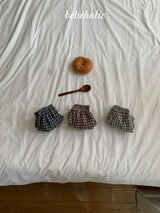 ［bebe holic］Subby check pumpkin pants