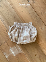 ［bebe holic］Ribbon check bloomer