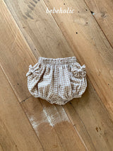 ［bebe holic］Ribbon check bloomer