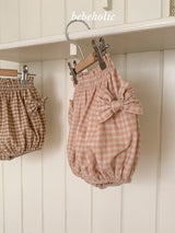［bebe holic］Ribbon check bloomer