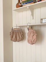 ［bebe holic］Ribbon check bloomer
