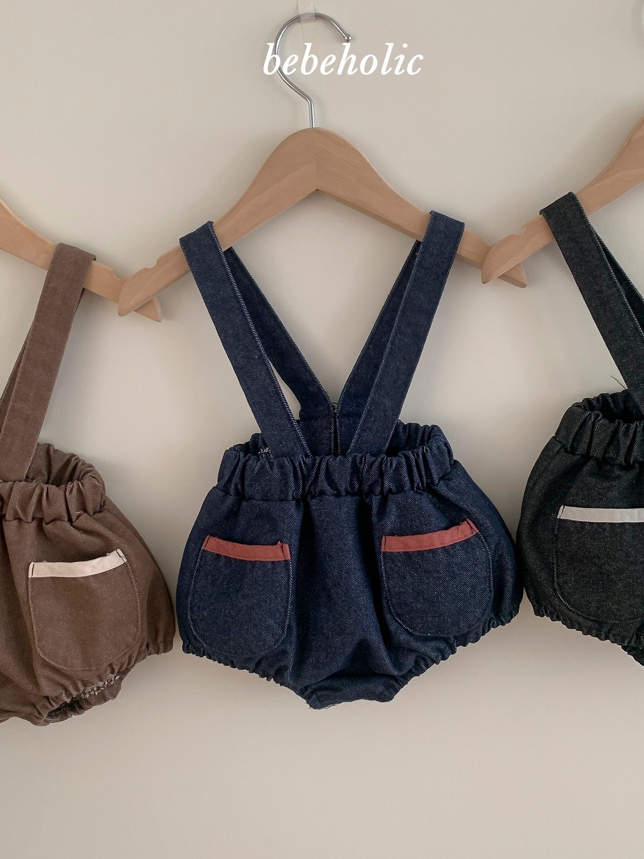 ［bebe holic］Fuzy suspender bloomer